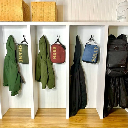 My Mudroom Organization: The Story of How I Acquired This Amazing SetUp...and How My Husband Broke His Leg - Small Legacies