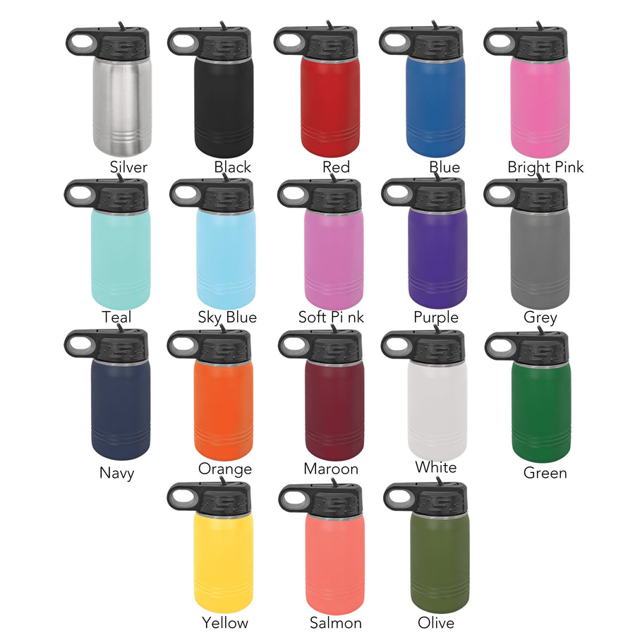 12 oz Personalized Water Bottle - Small Legacies