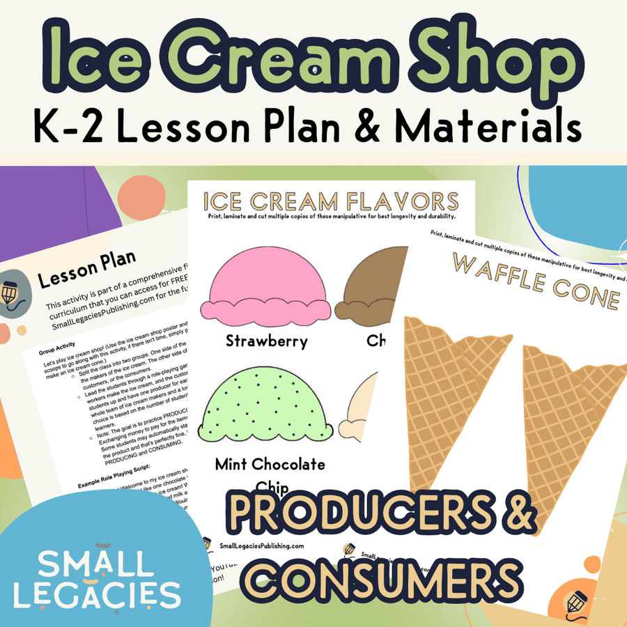 K-2 Ice Cream Shop Activity Pages (Digital Download) - Small Legacies