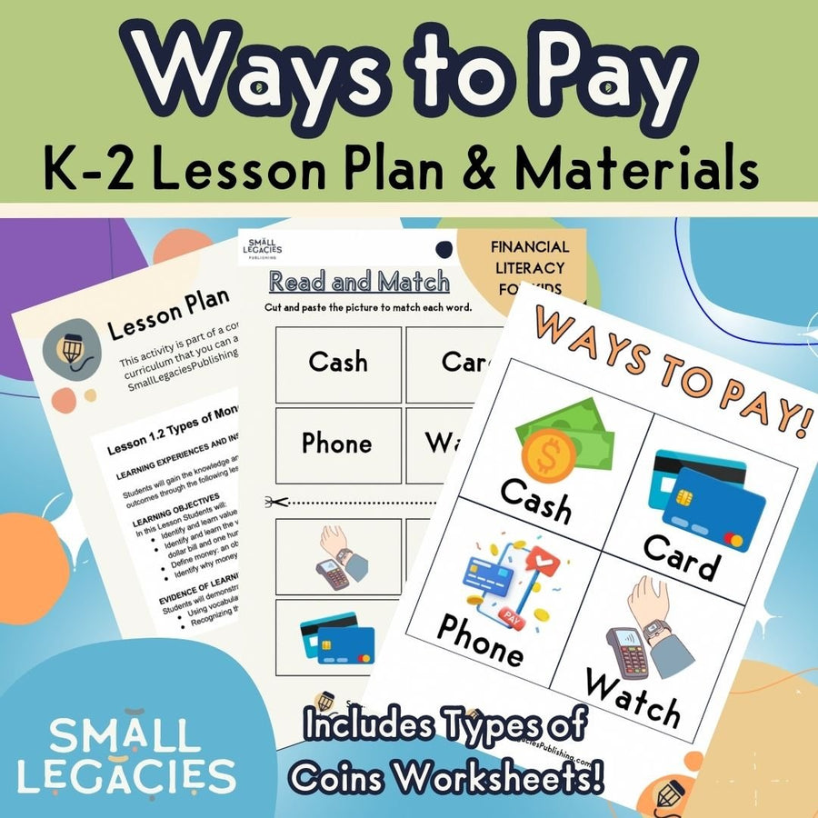 Types of Money! Ways to Pay Activity Pages (Digital Download) - Small Legacies